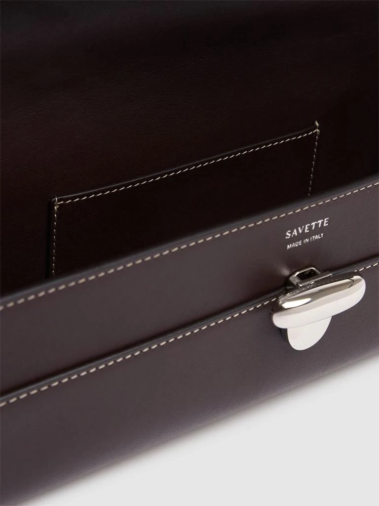 SAVETTE The Slim Symmetry Smooth Leather Bag 6