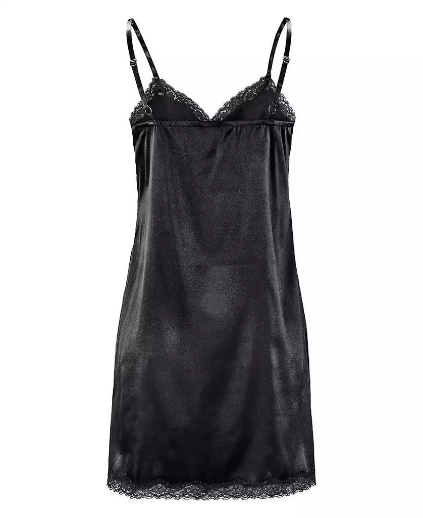 LASCANA Women
s Lace Trim Satin Nightgown 3