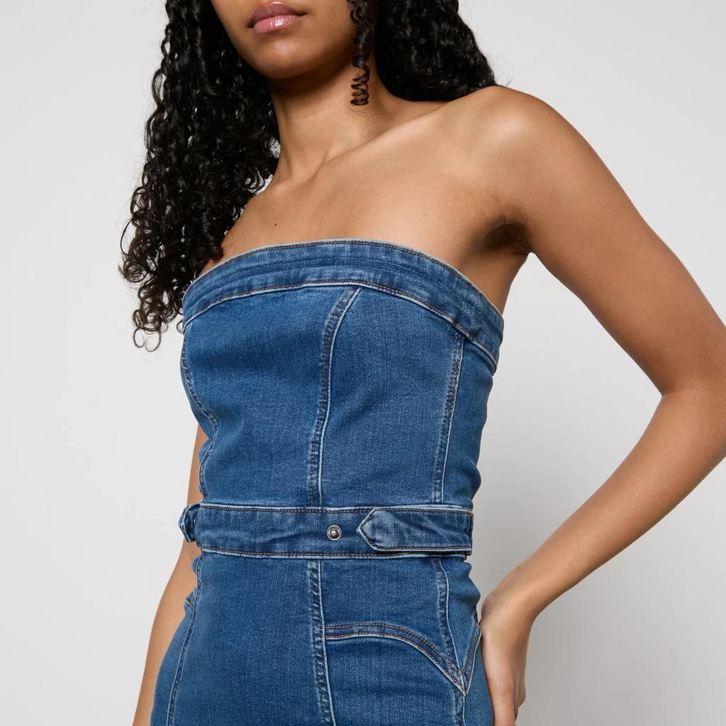 Good American Good American Stretch-Denim Midi Dress 4