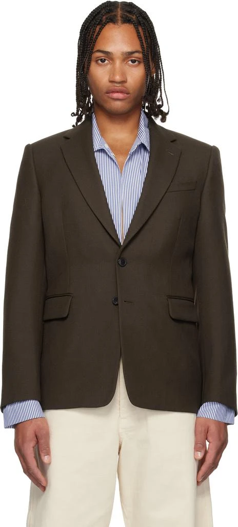 Dries Van Noten Brown Wool Blazer 1