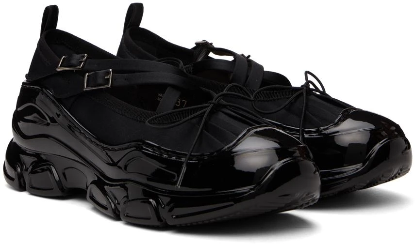 Simone Rocha Black Classic Criss Cross Tracker Ballerina Sneakers 4