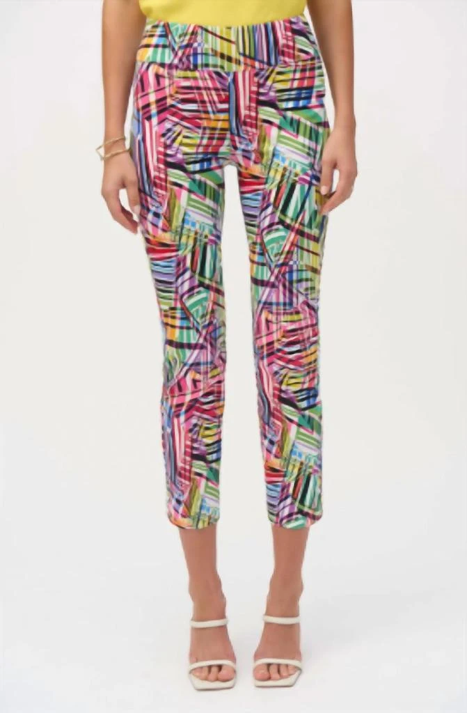 JOSEPH RIBKOFF Joseph Ribkoff - Abstract Graphic Summer Trousers