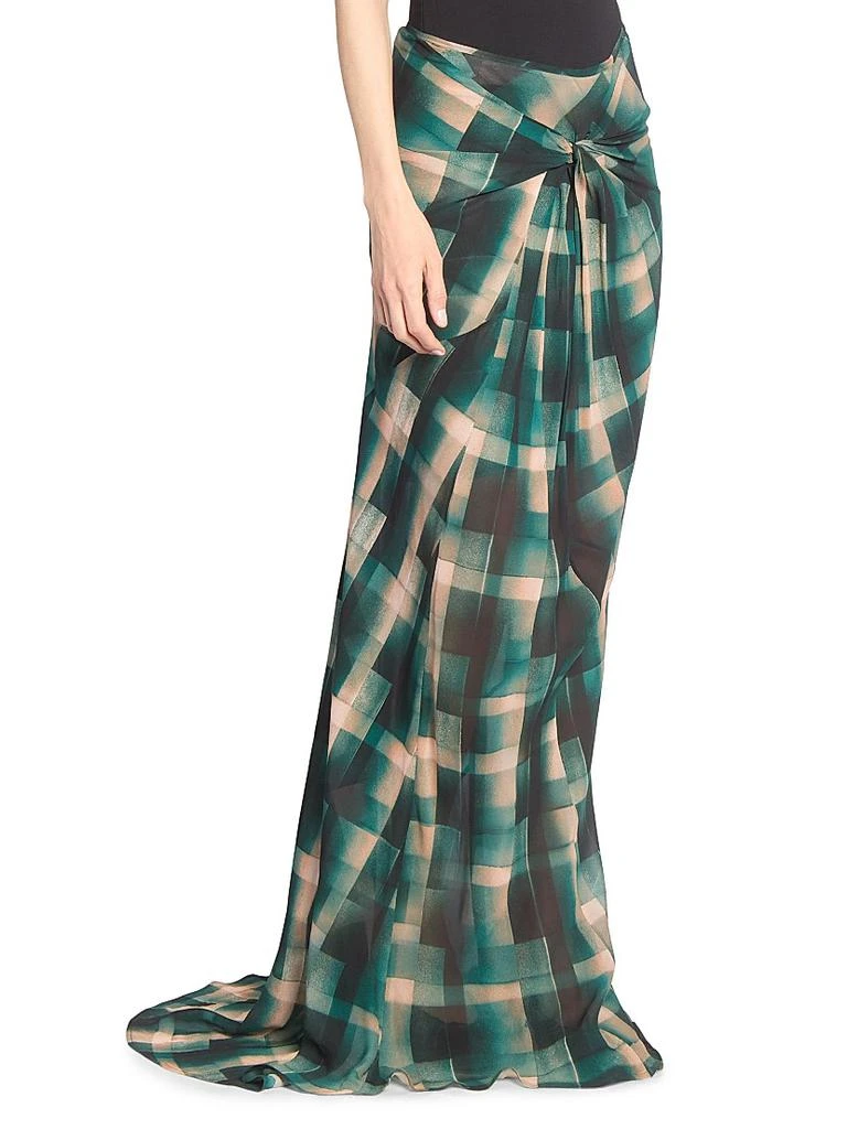 Dries Van Noten Smila Check Bias Maxi Skirt 4