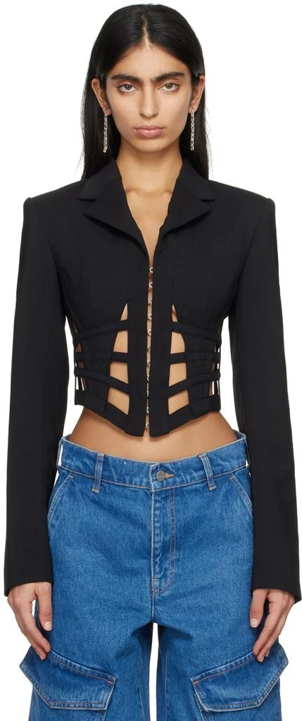 Dion Lee Black Cage Blazer 1