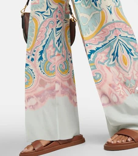 ETRO Paisley high-rise silk pants 5