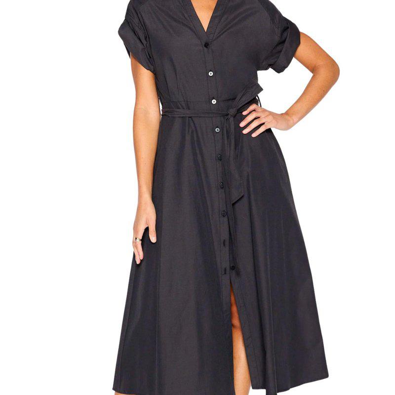 Brochu Walker Women's Fia Belted Midi Dress In Washed Black