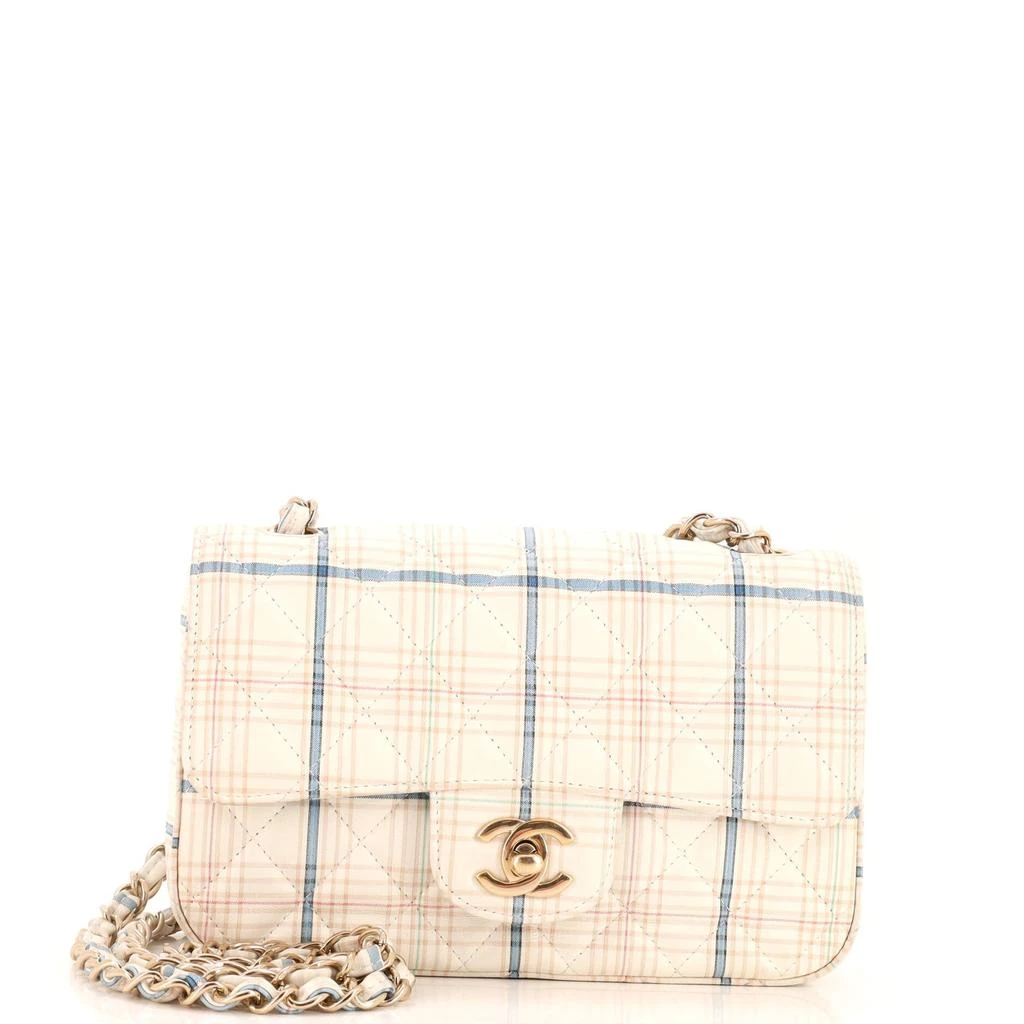 Chanel Classic Single Flap Bag Quilted Printed Calfskin Mini 1