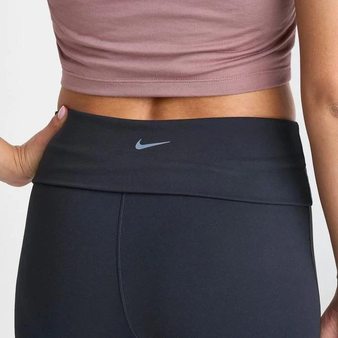 NIKE Women's Nike One Dri-FIT High-Waisted Fold-Over Flare Leggings 6