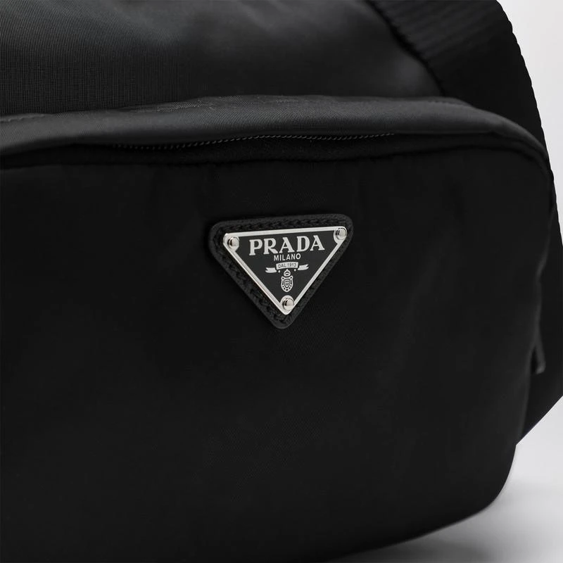 Prada Medium black crossbody bag in Re-Nylon and Saffiano 6