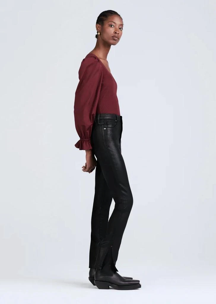 Derek Lam Kyle High Rise Skinny Legging In Coated Black 2