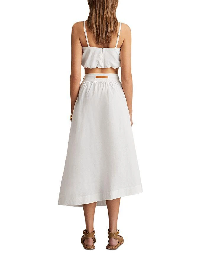 REISS Belted Split Midi Skirt 2