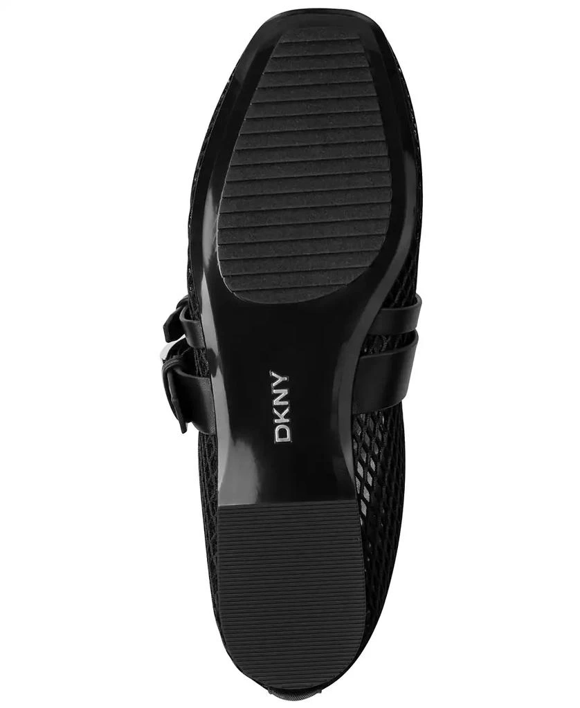 DKNY Women's Dade Mesh Buckle Ballet Flats 5
