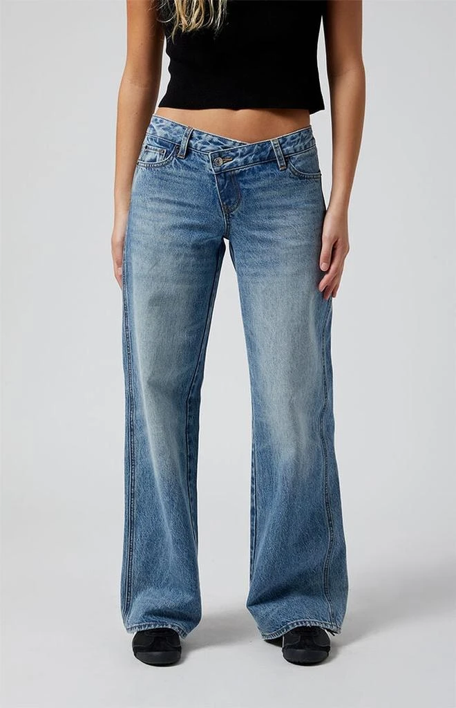 PacSun Casey Asymmetrical Low Rise Baggy Jeans 1