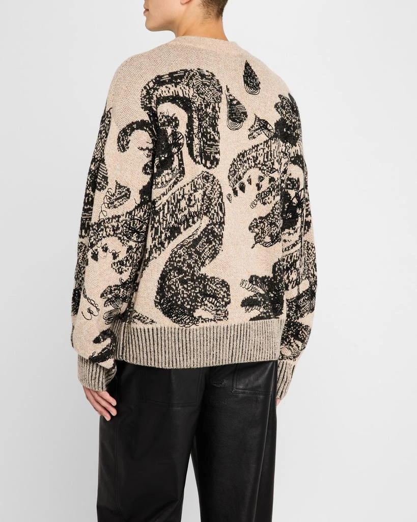 DOMREBEL Men's Hao Jacquard Cardigan 3