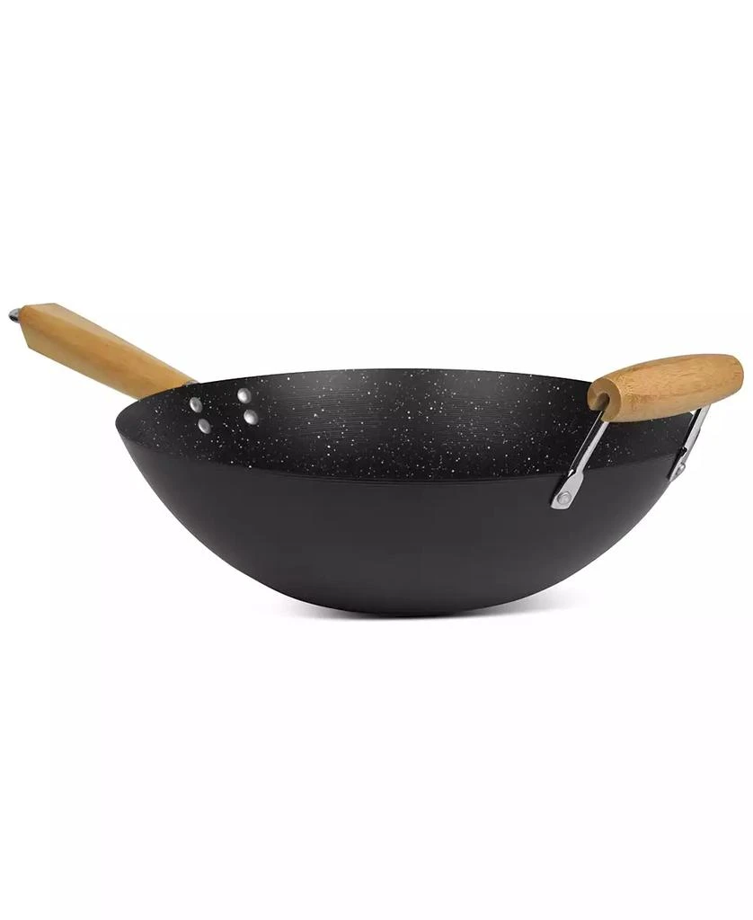 Sedona Kitchen Carbon Steel Nonstick Helper Handle 14" Wok 2