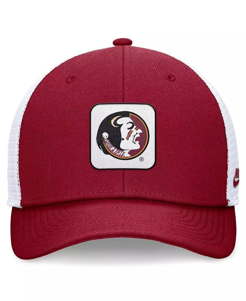 NIKE Men's Garnet/White Florida State Seminoles Legacy Rise Mascot Trucker Adjustable 3