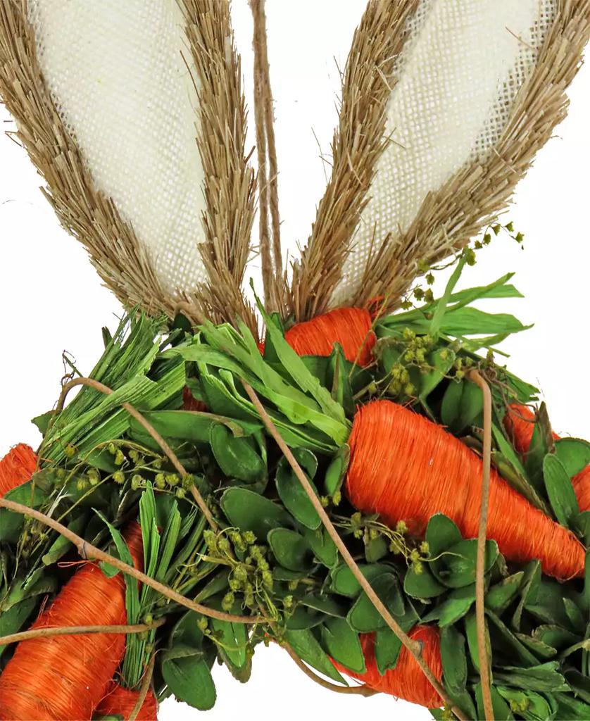 National Tree Company 21" Bunny Ears Carrot Wreath