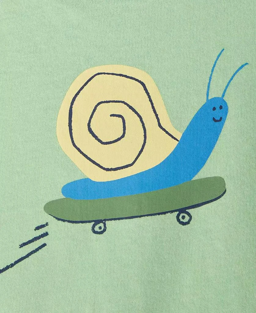 First Impressions Baby Boys Skate Snail Graphic Cotton T-Shirt, Exclusively at Macy's 3