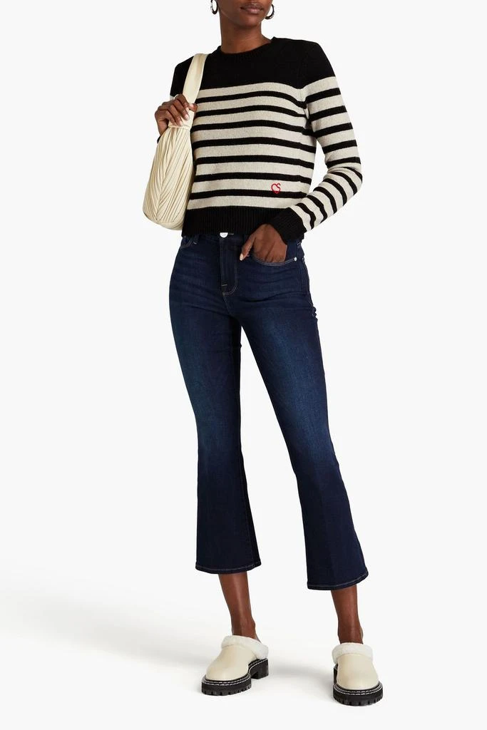 FRAME Le Crop Mini Boot cropped high-rise bootcut jeans 2