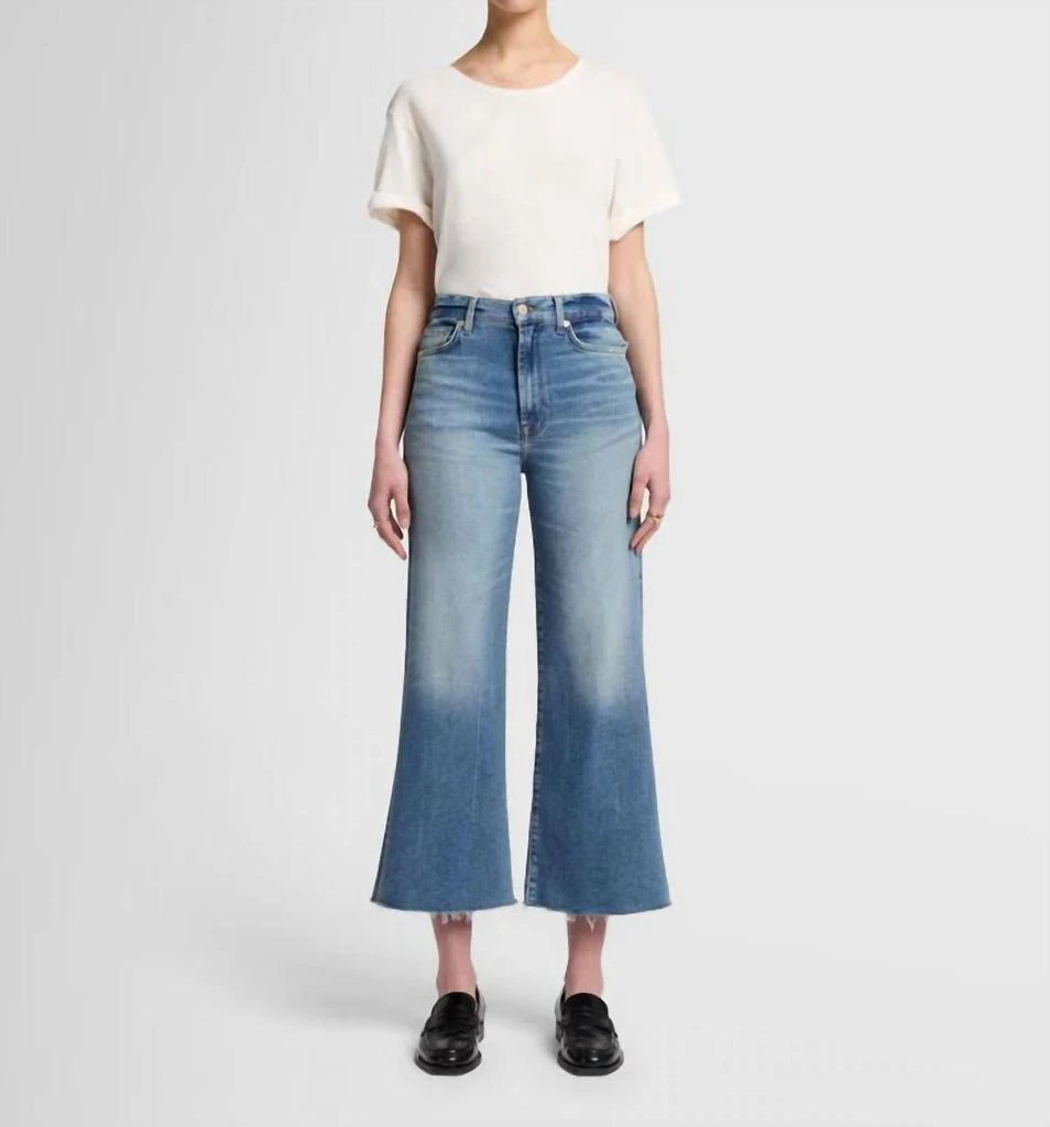 7 For All Mankind Luxe Vintage Ultra High Rise Cropped Jo Jeans In Panorama 1