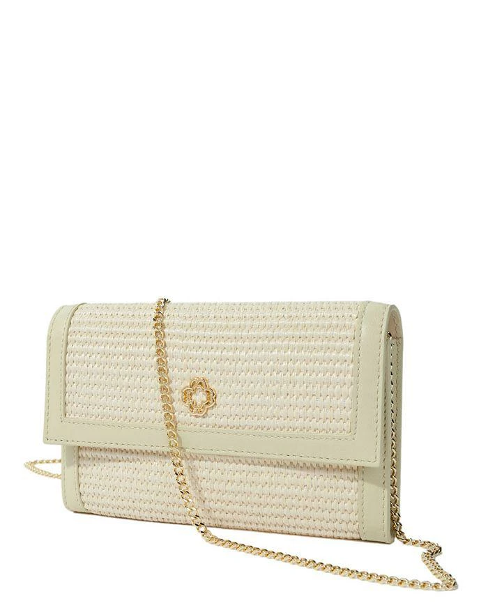 Maje Clover Walk Rafia Effect Clutch 5