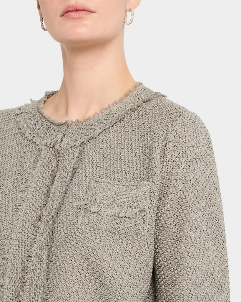 Lafayette 148 New York Textured Stitch Cropped Jacket 5