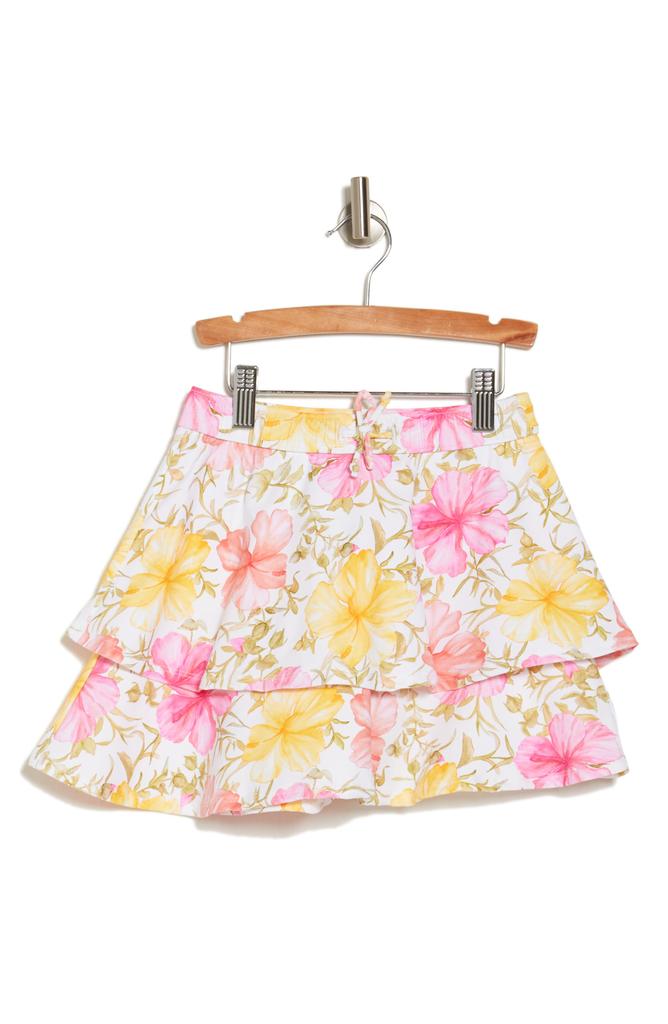 Hurley x LoveShackFancy Kids' Floral Ruffle Skirt