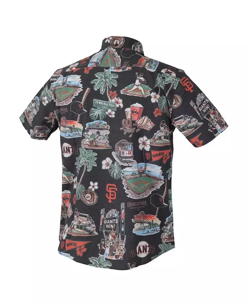 Reyn Spooner Men's Black San Francisco Giants Scenic Tri-Blend Performance Button-Up Top 3