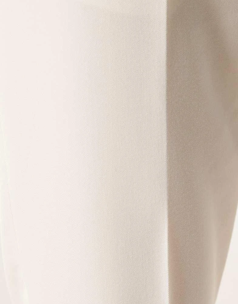 ASOS ASOS DESIGN smart tapered fit trousers in white 5