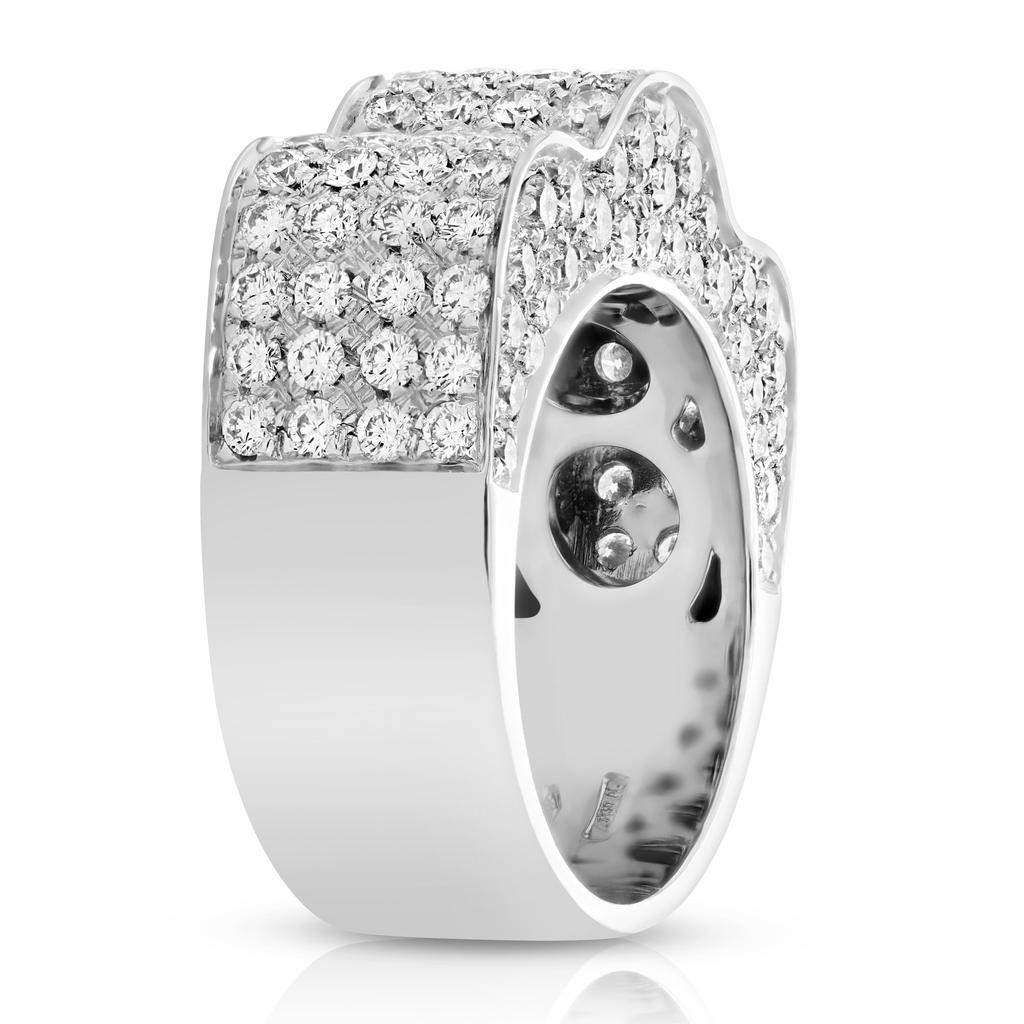 Vir Jewels 3 cttw SI1-SI2 18K White Gold Diamond Wedding Band Bridal Engagement Ring Round