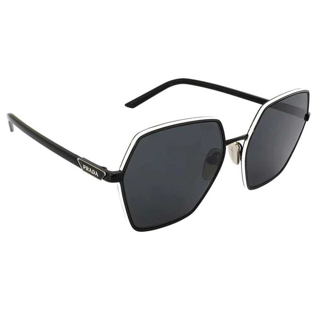 Prada Prada Dark Grey Geometric Ladies Sunglasses PR 56YS 1AB5S0 58 2