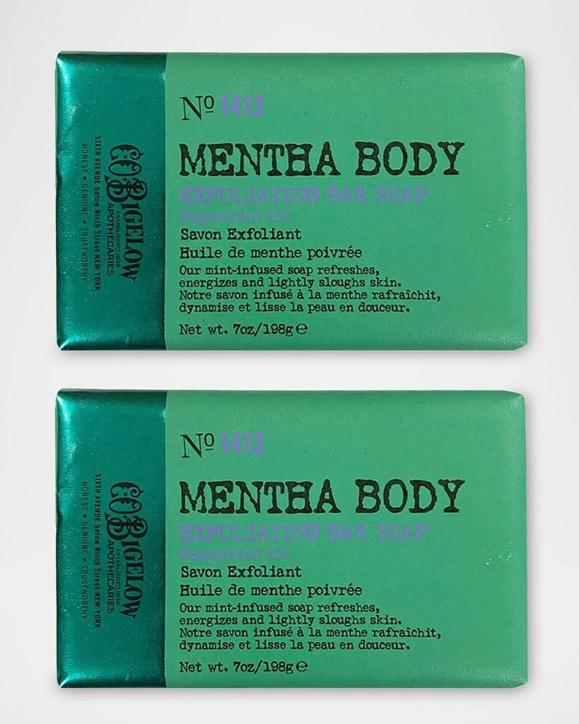 C.O. Bigelow Mentha Exfoliating Bar Soap Duo Box 5