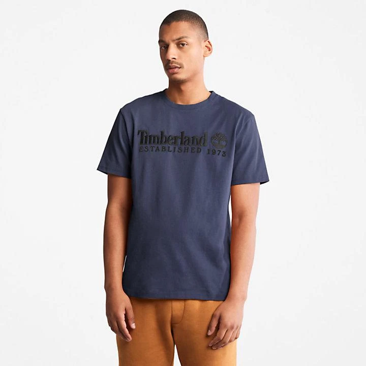 Timberland Outdoor Heritage Logo T-Shirt for Men in Navy 1