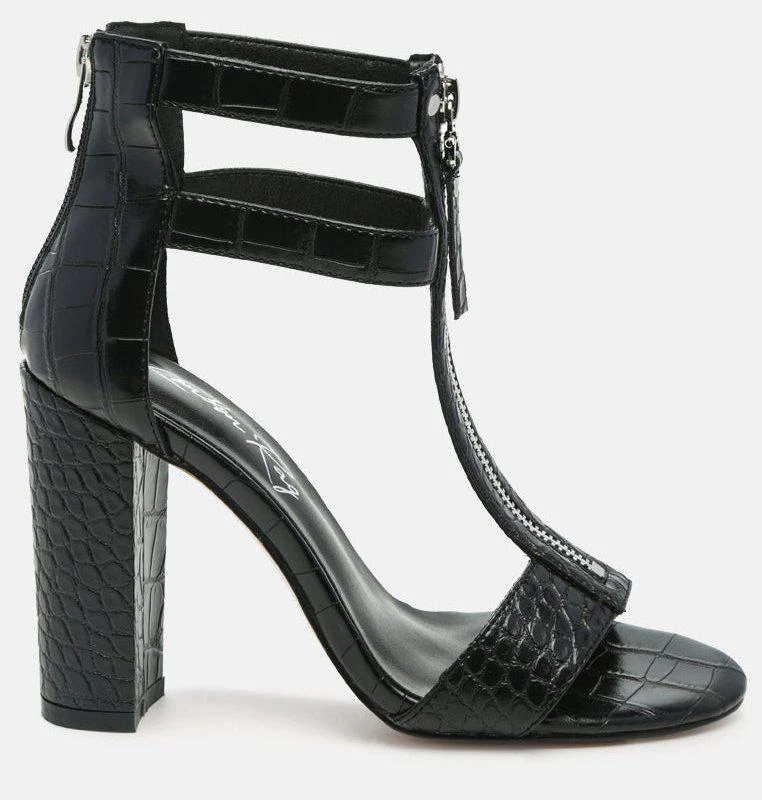 London Rag Felicity Zip Up T Strap Sandals By Ruw 1