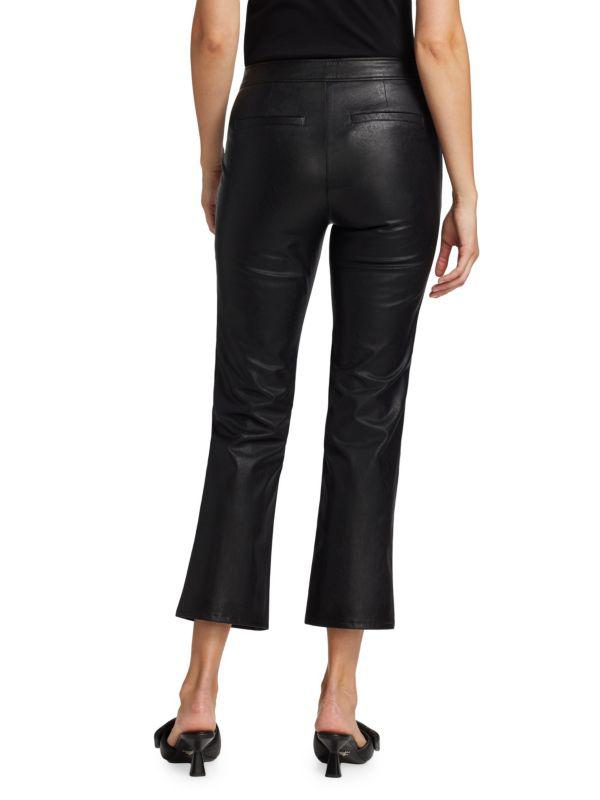 Paige Mesa Cropped Faux Leather Pants