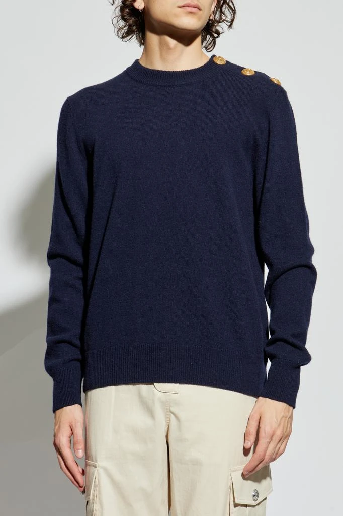 Balmain Sweater with snap fastening on the shoulder 3
