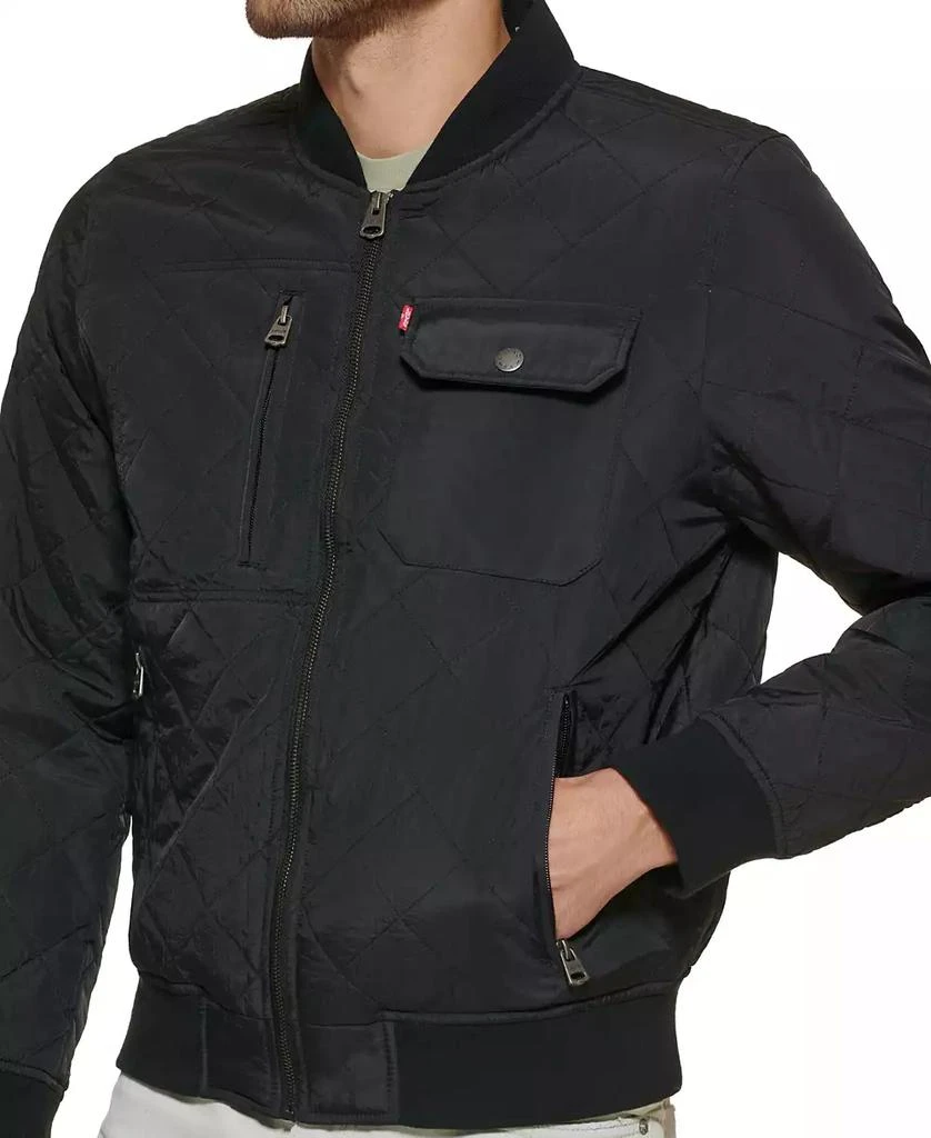 Levi's Men's Regular-Fit Diamond-Quilted Bomber Jacket 7