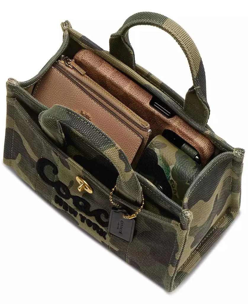 Coach Camo Print Canvas Small Cargo Tote 20 5