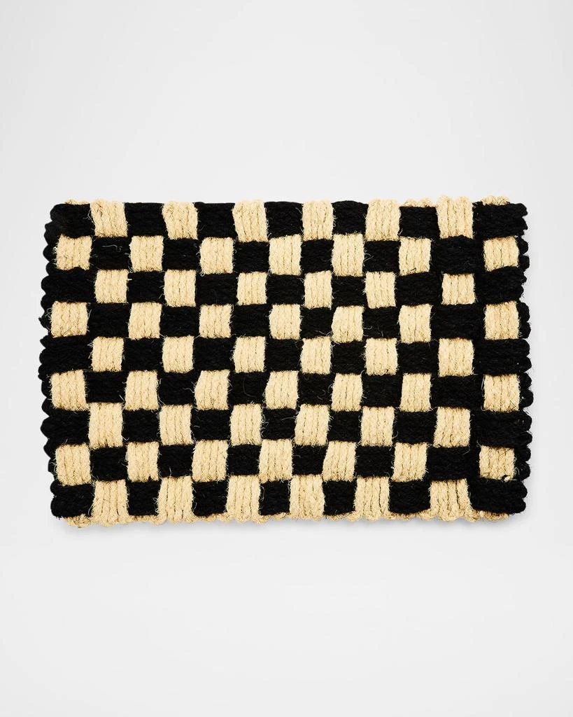 MacKenzie-Childs Woven Check Entrance Mat, 25" x 36.5" 1