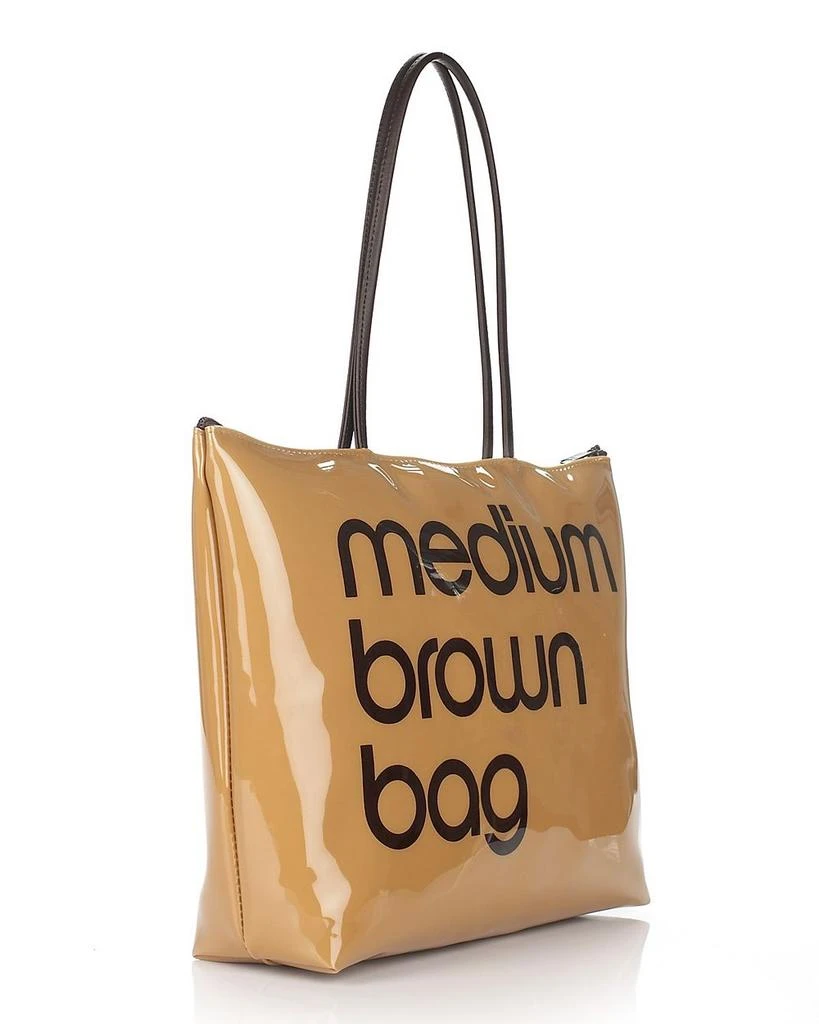 Bloomingdale's Zip Top Medium Brown Bag - Exclusive 4