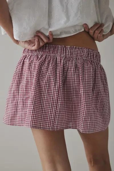 Kimchi Blue Kimchi Blue Emiline Gingham Cotton Low-Rise Mini Skirt 5