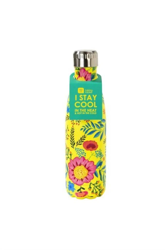 Talking Tables Boho Floral Bottle In Yellow 1