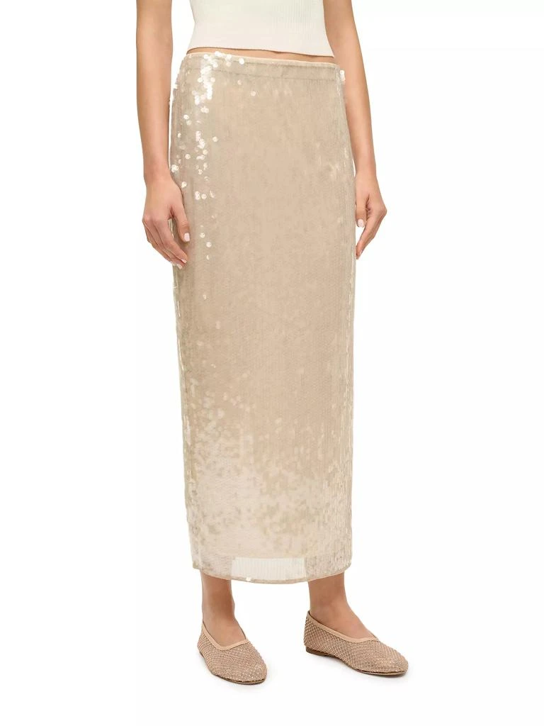 Staud Casey Sequin Maxi Skirt 4