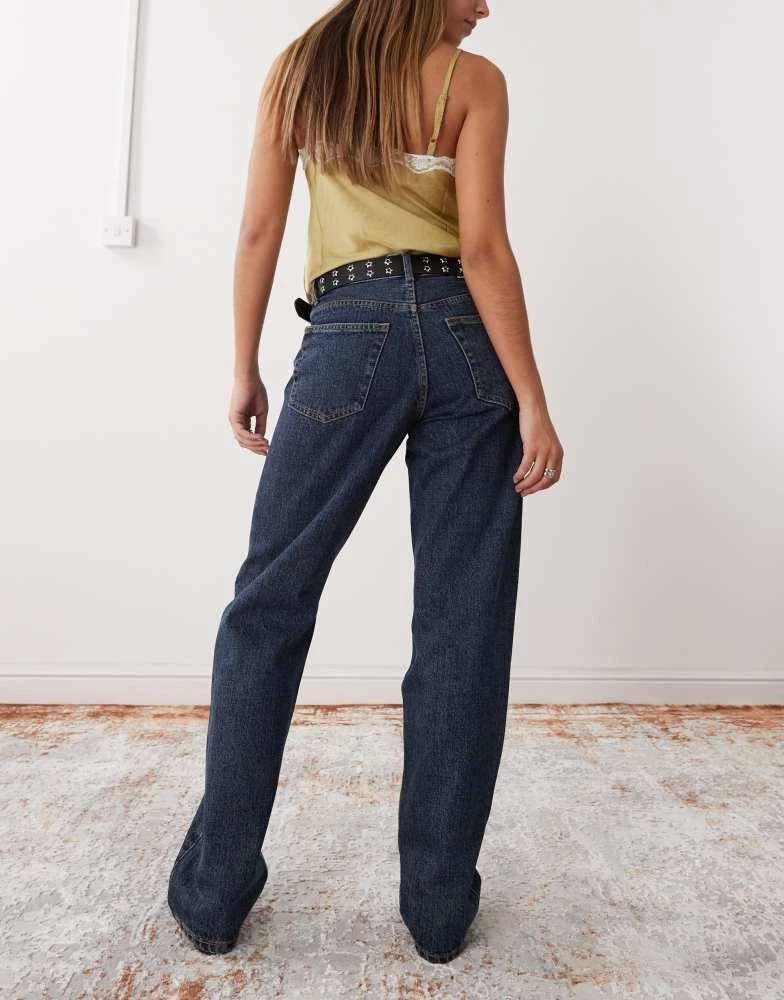 Dr Denim Arch high waist regular fit straight leg jeans in canyon - Main Image