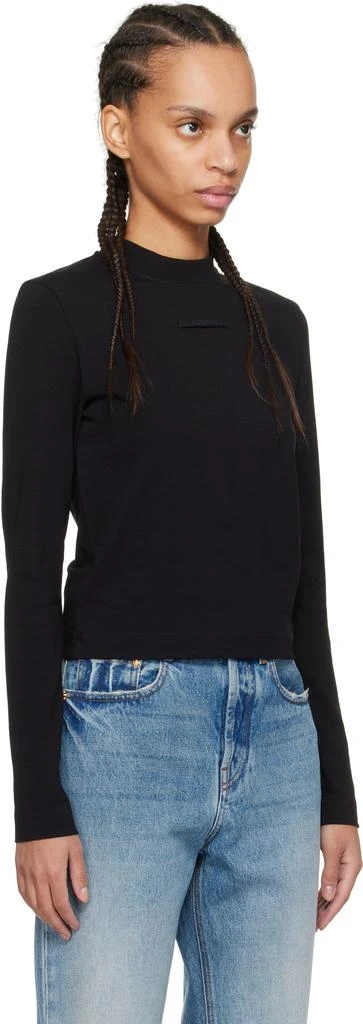 Jacquemus Black 'The Gros Grain long-sleeve' T-shirt 2