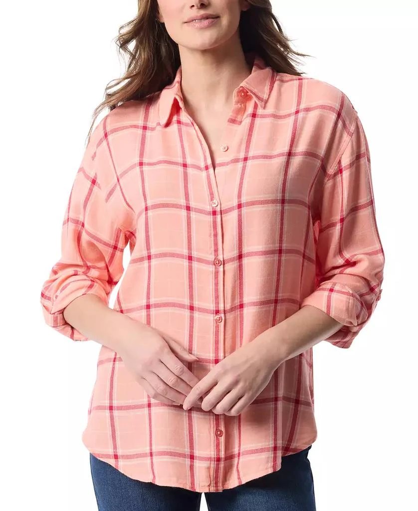 Gloria Vanderbilt Women's Amanda Roll-Tab-Sleeve Shirt 1