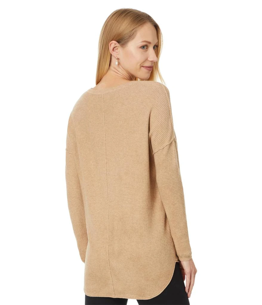 Elliott Lauren Cotton Cashmere - Waffle stitch Drop Shoulder Sweater 2