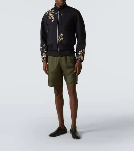 Dries Van Noten Embroidered wool-blend bomber jacket 2