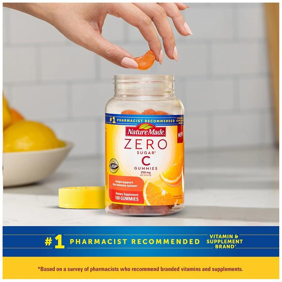 Nature Made Zero Sugar Vitamin C Gummies Immune
Antioxidant Support Orange 9