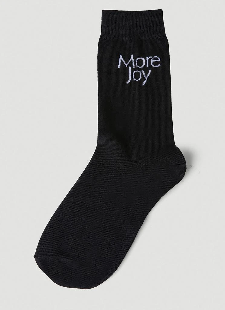 More Joy Logo Jacquard Socks 1